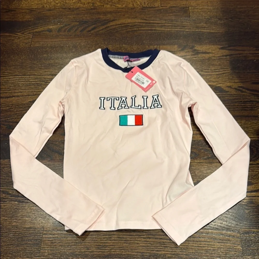 Edikted Long Sleeve light Pink Shirt NWT